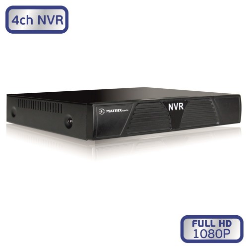 Видеорегистратор NVR Full HD MATRIXtech M-8IP Light 8 канала